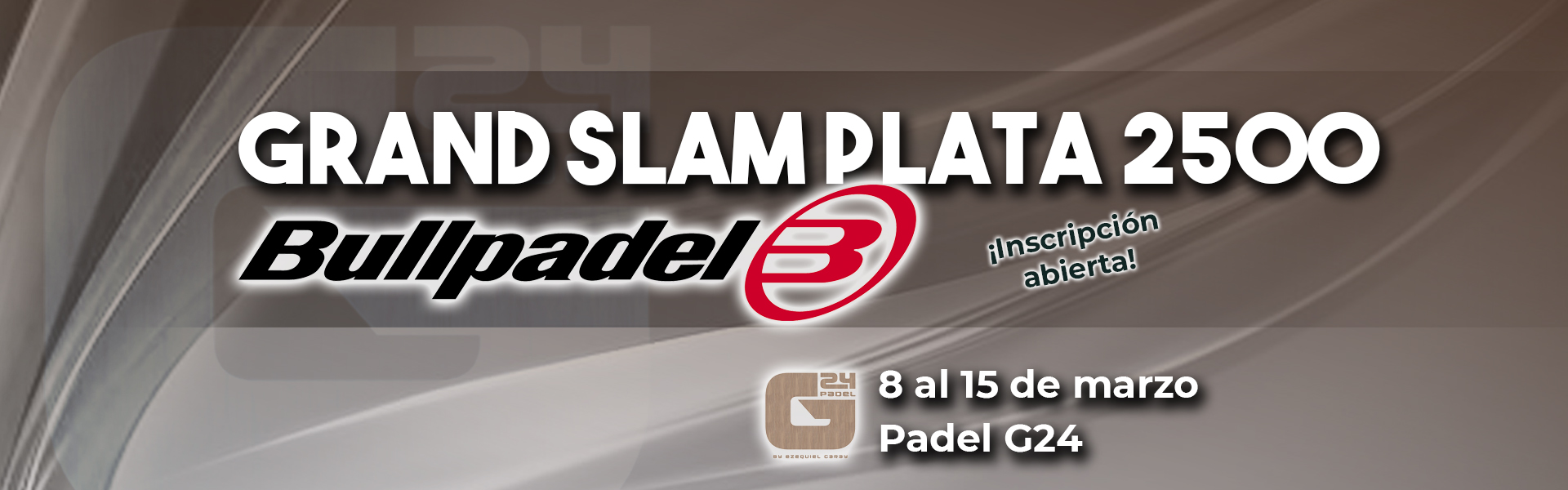 GRAND SLAM PLATA 2.500 BULLPADEL