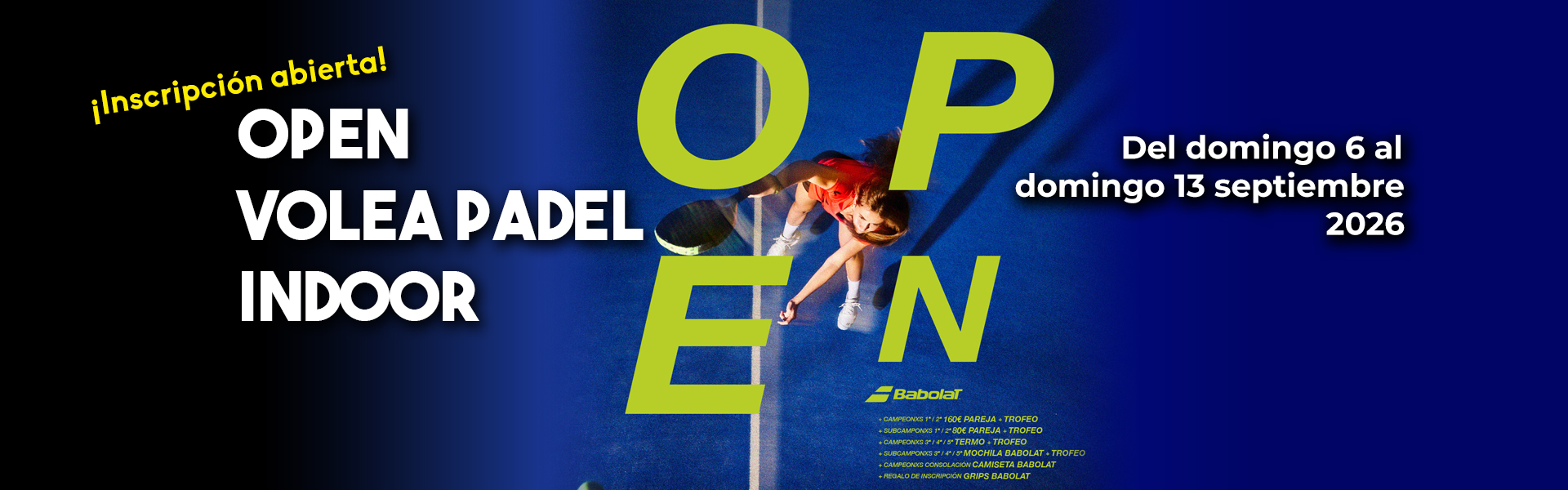 OPEN VOLEA PADEL INDOOR 2026