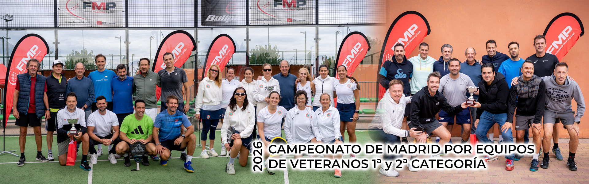 CAMPEONATO DE MADRID POR EQUIPOS DE VETERANOS DE 1ª y 2ª CATEGORÍA 2026